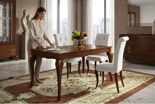 Ess Esstisch Ausziehbar Tisch Holz Tische Modern Design Esszimmer Luxus Möbel
