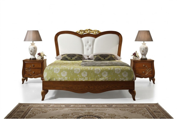 Schlafzimmer Bett Nachttisch Holz Design Betten Nachttische Set 3tlg. Möbel Sets