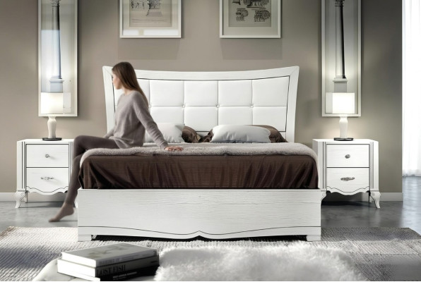 Schlafzimmer postel noční stolek postele dřevo sada moderní noční stolky 3dílný set.