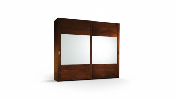 Skříň šatní skříň regál úložná garderoba moderní zrcadlo dřevo design.