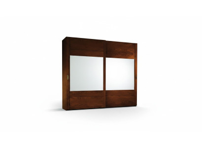 Skříň šatní skříň regál úložná garderoba moderní zrcadlo dřevo design.