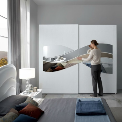 Luxus šatní skříň Design šatní skříně Dřevěné skříně zrcadla zařízení
