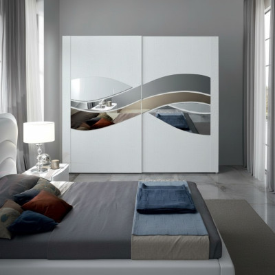 Luxus šatní skříň Design šatní skříně Dřevěné skříně zrcadla zařízení