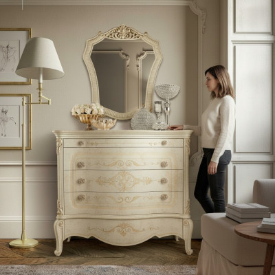 Komoda Skříň Komody Luxusní skříň Regál Konzole Nábytek dřevěná skříň Itálie Nový