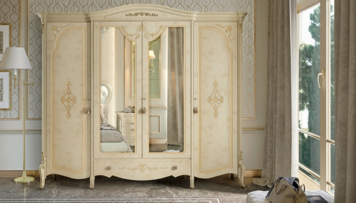 Skříň na oblečení Skříň Barokní styl Nábytek Klasické ložnice Skříně Dřevo