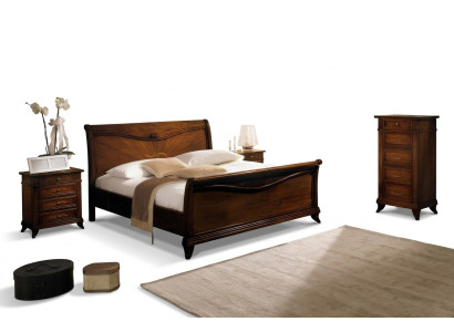Klassisches Bett Luxus Möbel Betten Schlafzimmer Einrichtung Nachttisch 2x 3tlg.