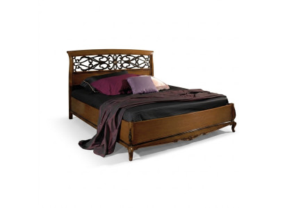 Bett Doppelbett Design Schlafzimmer Massivholz Vaccari cav giovanni Möbel Neu