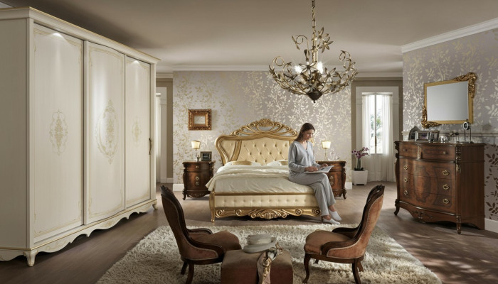 Schlafzimmer nábytek - postel, skříň, šuplík, noční stolek se zásuvkami, komoda 5 kusů