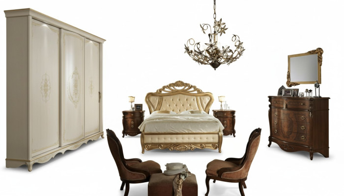 Schlafzimmer nábytek - postel, skříň, šuplík, noční stolek se zásuvkami, komoda 5 kusů
