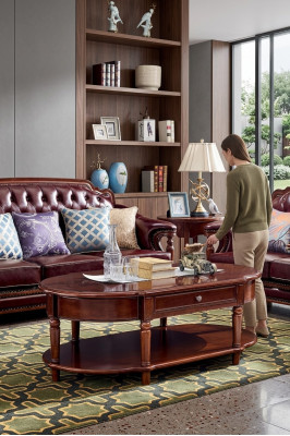 Klassischer Couchtisch Tisch Wohnzimmer Tische Holz Couchtische Möbel