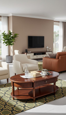 Klassischer Couchtisch Tisch Wohnzimmer Tische Holz Couchtische Möbel