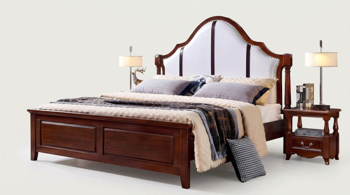 Bett 2 Nachttische 3 tlg Schlafzimmer Set Möbel Klassisch Luxus Betten
