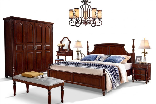 Designer Schlafzimmer Möbel 5tlg Set Bett Nachttische Kleiderschrank