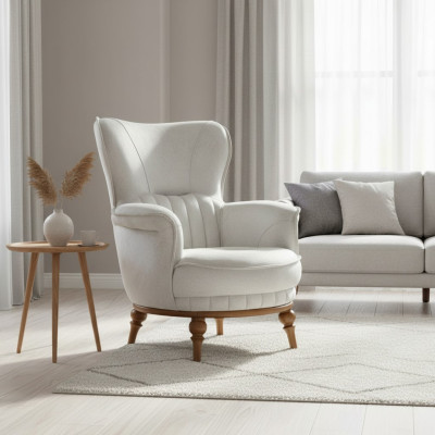 Křeslo luxusní design textil obývacího pokoje klasický styl nábytek lounge.