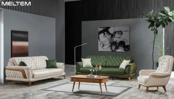 Garnitur Luxus Wohnzimmer Sofagarnitur 331 Sitz Sofa Sessel Sofas 3tlg