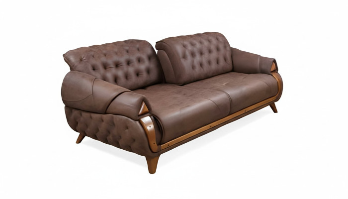 Dreisitzer Stoff Sofa Couch Polster Möbel Klassisch Wohnzimmer Design