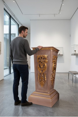 Klassische Vase schick aussehende Farbe Braun passt die Terrasse des Wohnzimmers