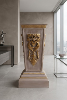 Klassische Vase schick aussehende Farbe Braun passt die Terrasse des Wohnzimmers