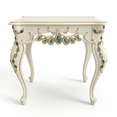 Konsole Barock Beistelltisch Glas Tisch Italienische Möbel Wohnzimmer Tische Neu