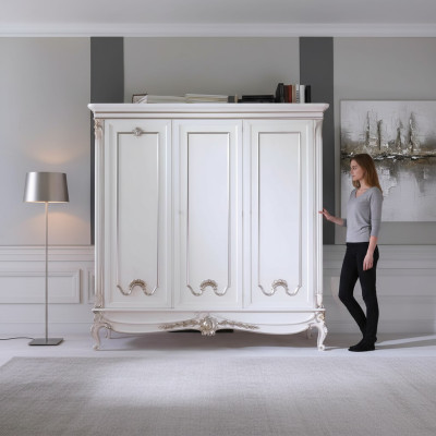 Skříň šatní skříň Regál Úložný prostor šatník Moderní Zrcadlo Dřevo Design