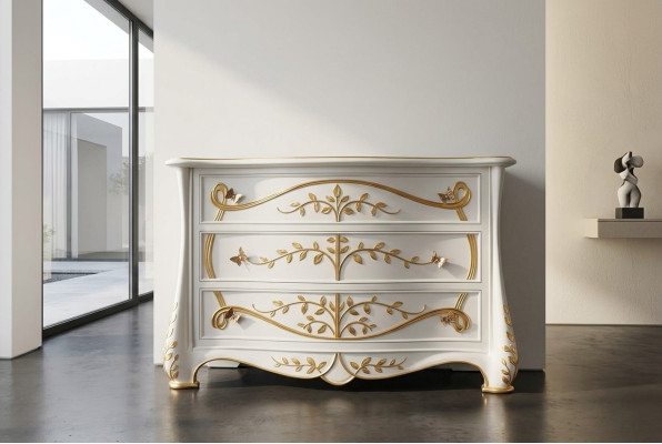 Kommode Wohnzimmer Kommoden Schubladen Holz Sideboard Schrank Schränke Massiv