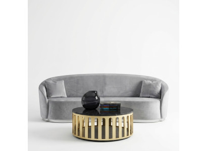 Dreisitzer Leder Sofa Couch Polster Möbel italiensche Wohnzimmer Möbel Neu