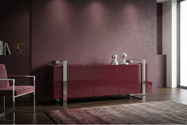 Luxus Kommode Design Einrichtung Sideboard Möbel Boiserie Italia Hochglanz Neu