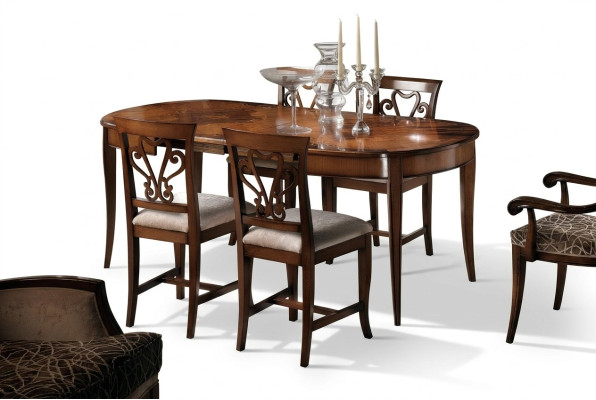 Möbel Einrichtung Gruppe Tisch + 4 Stuhl Set 5tlg. Esstisch Garnitur Esszimmer
