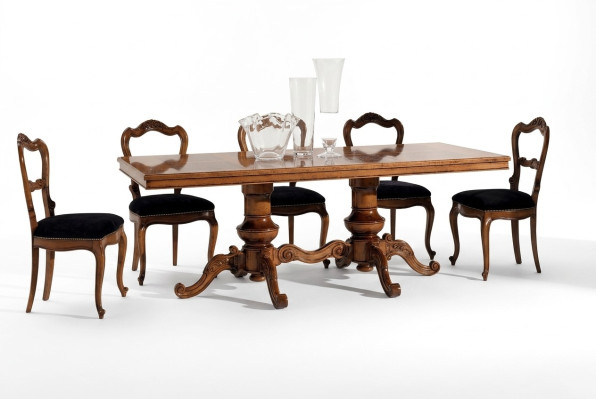 Esstisch Luxus Tisch Massiv Holz Möbel aus Italien Esszimmer Tische Einrichtung