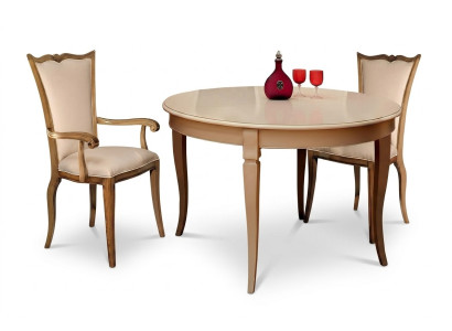 Esszimmer Tische Runde Möbel Esstisch Luxus Rund Tisch Massiv Holz Italien Neu