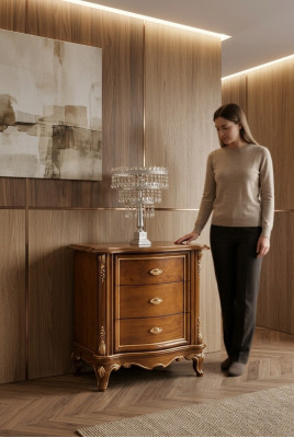 Nachttisch Design Tisch Möbel Nachttische Holz Schlafzimmer Beistelltisch Neu