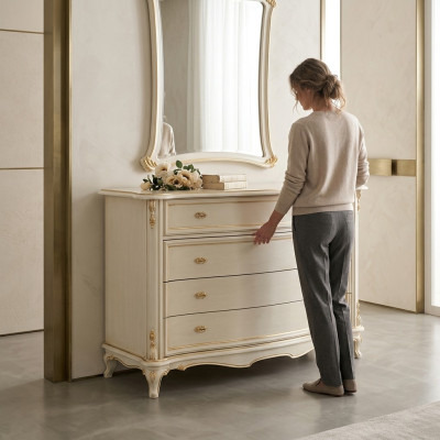 Kommode Schrank Luxus Kommoden Schrank Regal Konsole Möbel Holzschrank Italy Neu