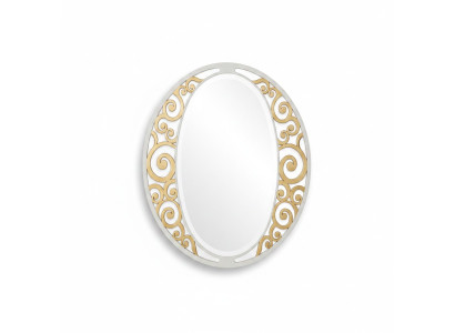Klassischer ovaler Wandspiegel Gold Italienische Möbel Klassischer Spiegel Neu