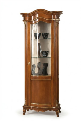 Wohnzimmer Möbel Glasschrank Vitrine Holz Vitrinen Glas Schrank Schränke Regale