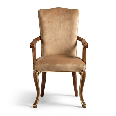 Stuhl 1 Sitzer Esszimmer Holz Sessel Italien Möbel Design Klassische Lehnstühle