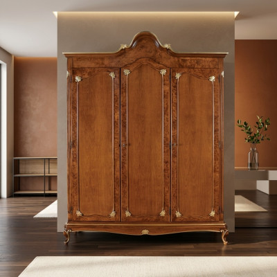Kleiderschrank Holzschrank Schrank Massive Schlafzimmer Möbel Holz Echtholz Neu