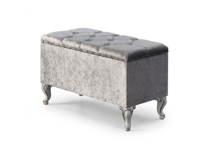 Hocker Sofa Pouf Polster Beistellhocker Fußhocker Ottomane Sitz Bank Artdéco Neu