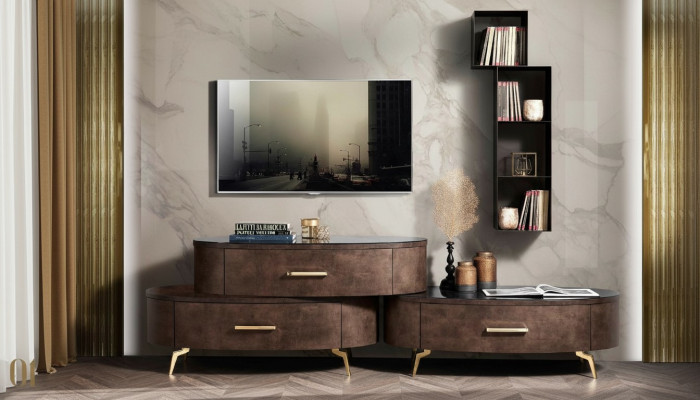 rtv tv Schrank Tisch Wohnzimmer Kommode Lowboard Sideboard Holz Modern Möbel