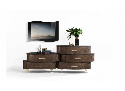 Lowboard RTV TV skříň stůl obývací komoda Sideboard dřevo moderní nábytek
