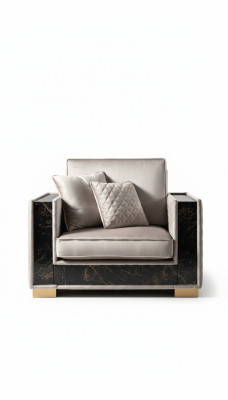 Křeslo Pohovka Potah Sedadlo Designér Textil 1-sedačka Pohovky Polstrované Moderní Design