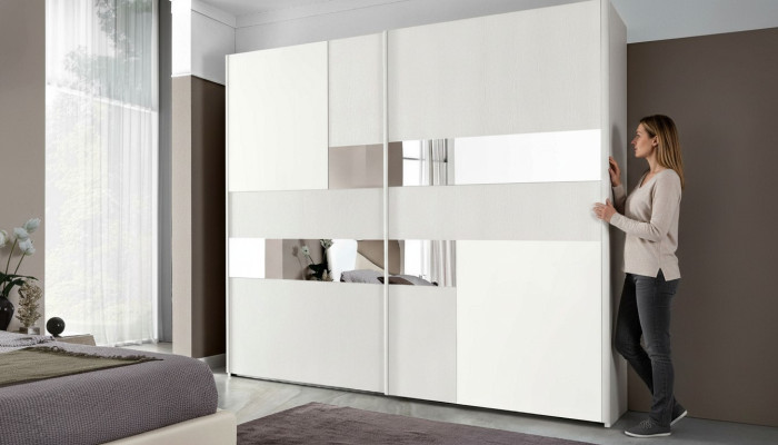 Kleiderschrank Mit Schwebetüren Schränke Holz Schränk Schlafzimmer Garderobe