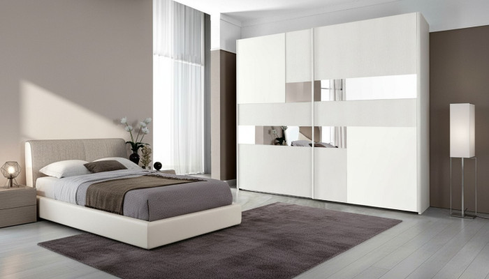 Kleiderschrank Mit Schwebetüren Schränke Holz Schränk Schlafzimmer Garderobe