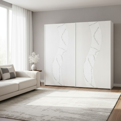 Skríně šatní skříň se zásuvkovými dveřmi šatna skříň dřevo design moderní
