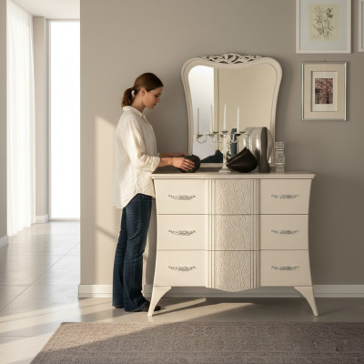 Kommode Schrank Luxus Regal Konsole Italy Möbel Holzschrank Kommoden Modern Holz