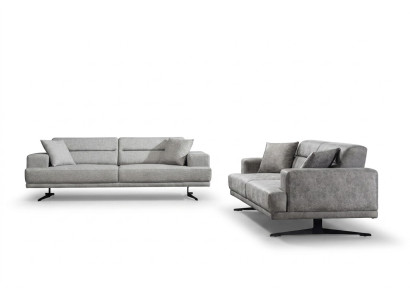 Sofagarnitur 3+3 Sitzer Garnitur Sofa Sofas Leder Polster Design Sitz Moderne