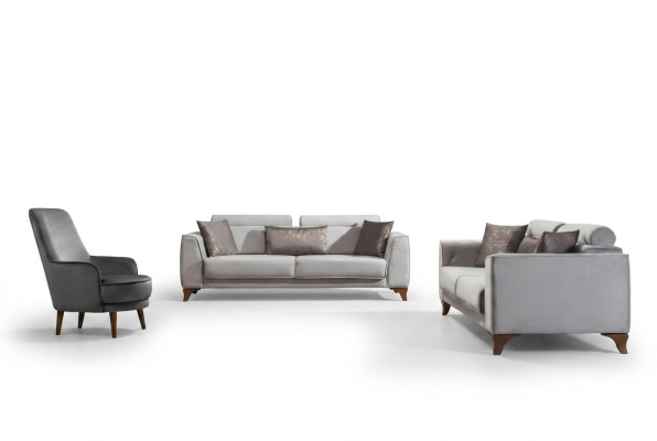 Sofagarnitur 3+3+1 Sitzer Garnitur Design Sofas Sofa Couch Polster Sitz Couch