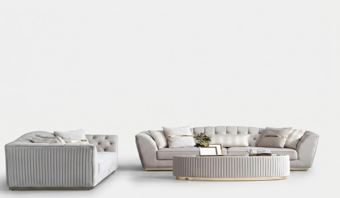 Luxus Sofagarnitur 3+3 Sitzer Garnitur Sofa Sofas Sitz Gruppe Wohnzimmer Couch