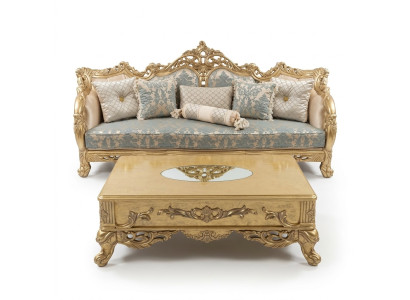 Sitz Dreisitzer Sofa 3 Sitzer Sofas Stoff Stil Barock Rokoko Möbel Klassische