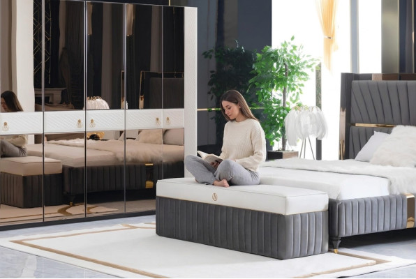 Design Lavice Pohovka Nohopln Stol Holz Sedák Luxus Banka Látka Stupnice Banka