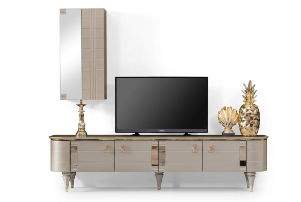 Sideboard Schrank Wand Moderne tv Holz Garnitur Set Möbel Wohnwand Vitrine rtv